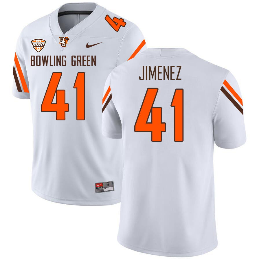 Bowling Green Falcons #41 Quillan Jimenez College Football Jerseys Stitched-White